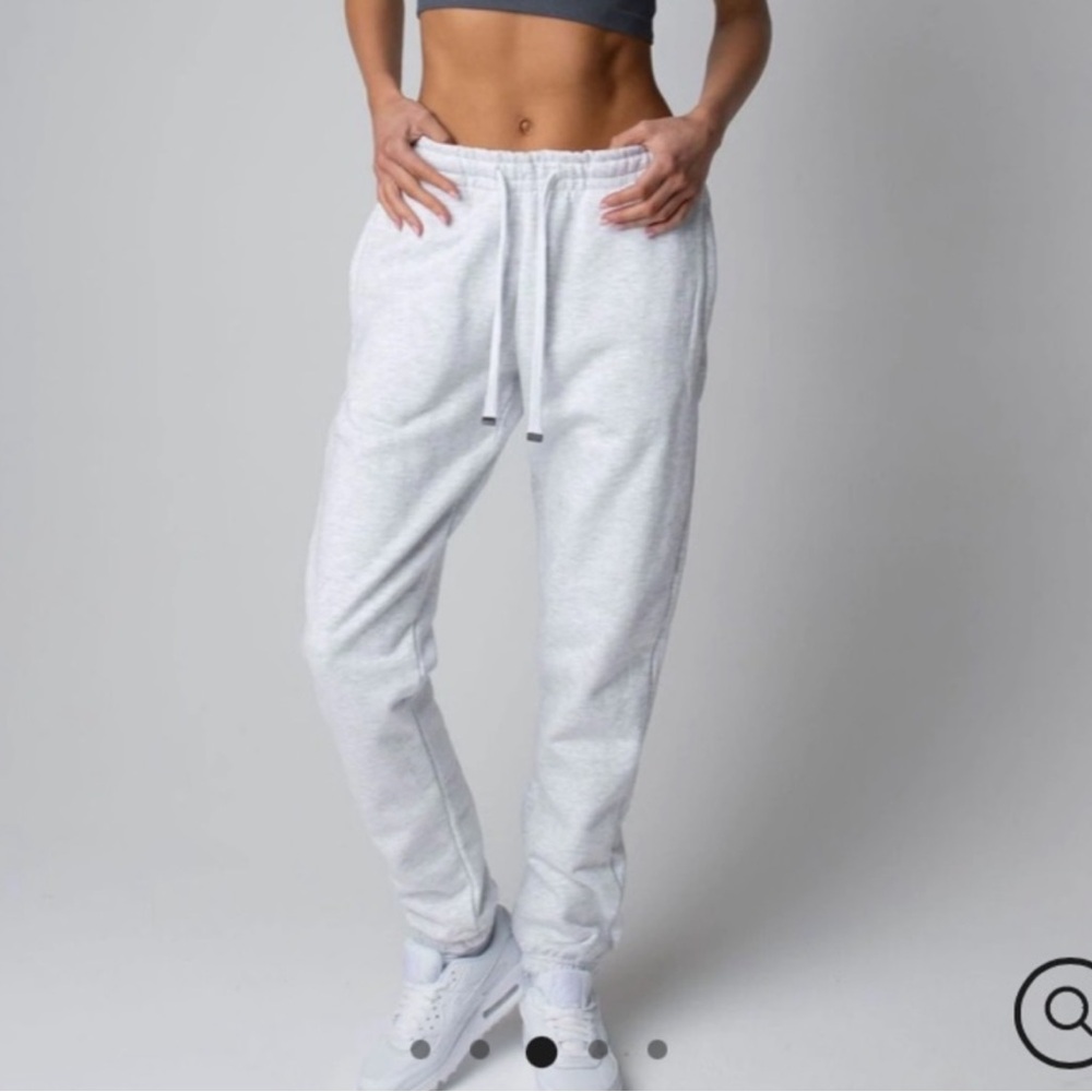 TALENTLESS Women’s Heavyweight Fleece Joggers Size Medium Light Heather Grey